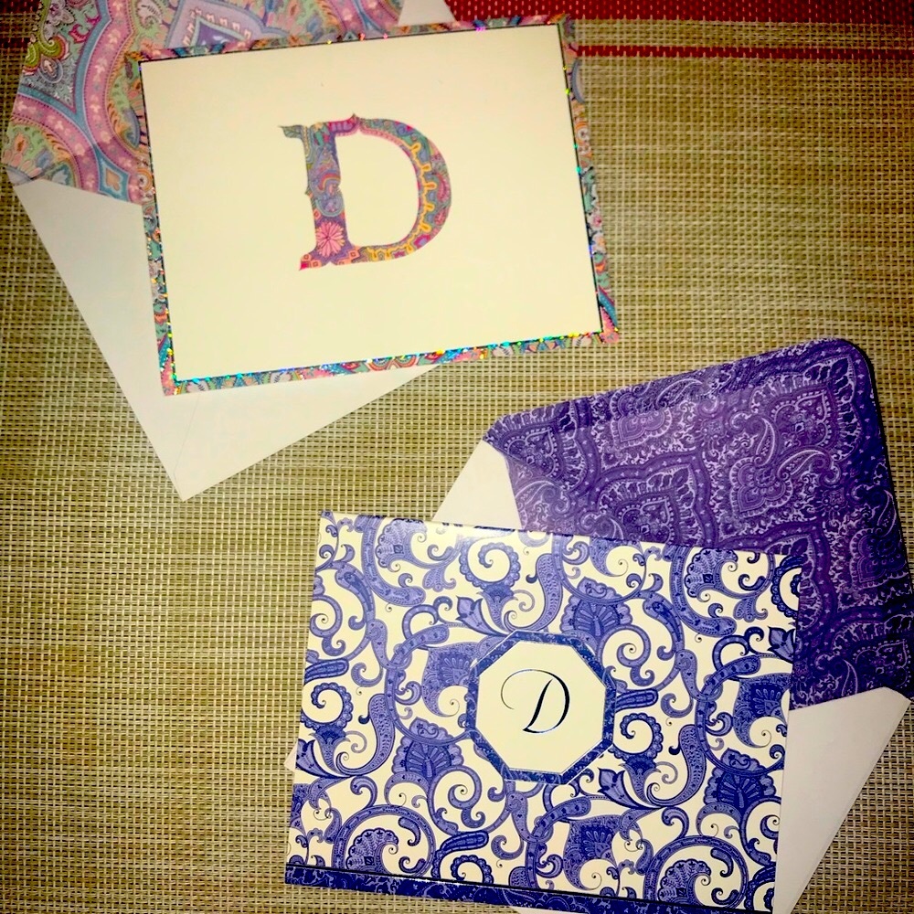 🎄🎁 New Monogram Note Card Sets